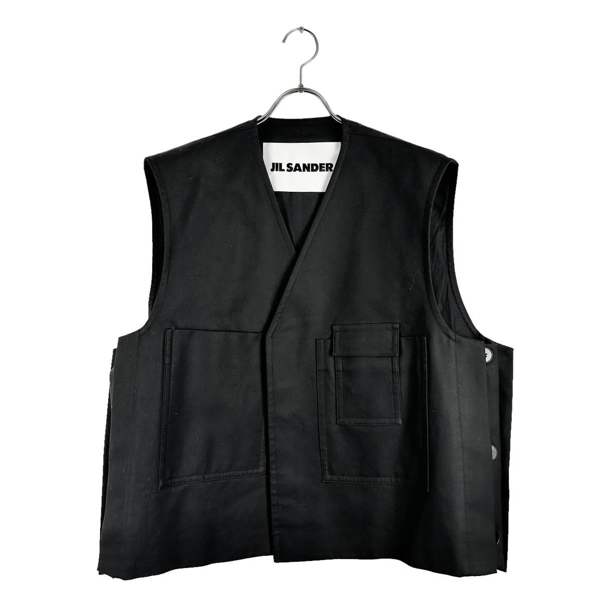 JIL SANDER(ジルサンダー) design pocket vest (black)_画像1