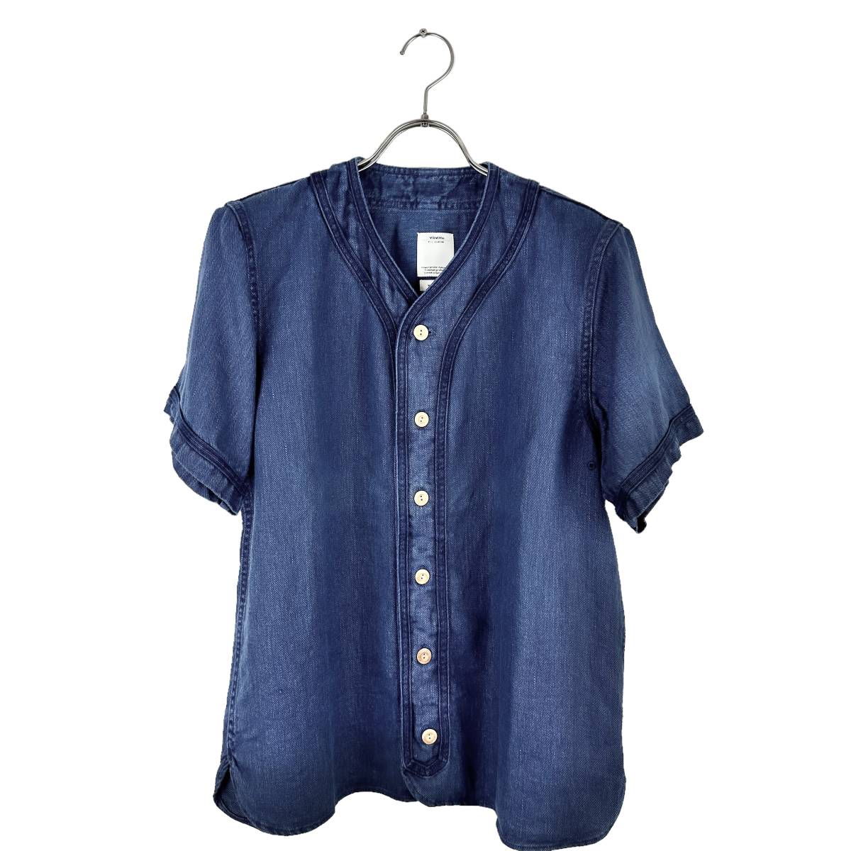 VISVIM ビスビム ICT DUGOUT SHIRT S/S Blue Camping Trailer