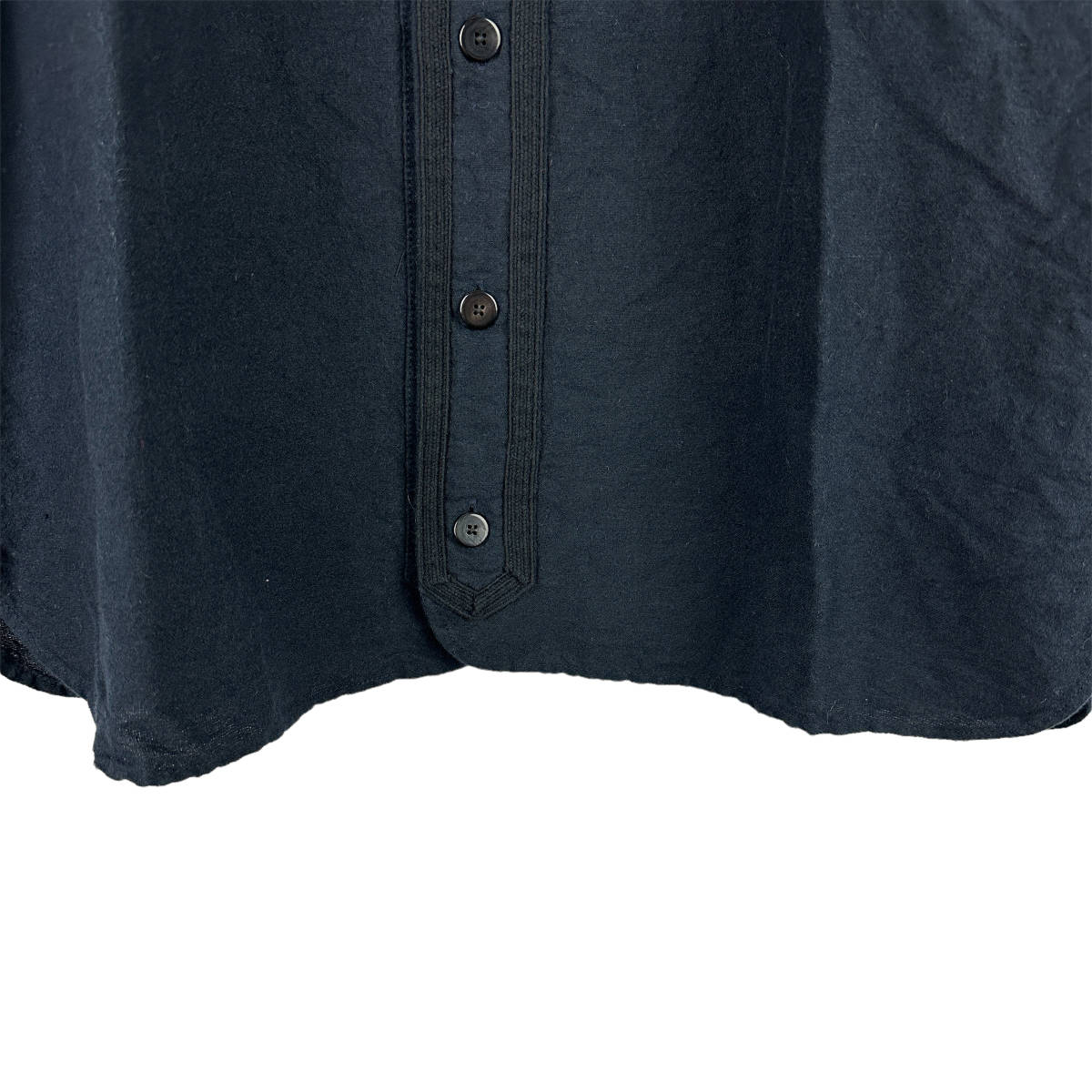 VISVIM (ビスビム) DUGOUT SHIRT S/S FLANNEL 18SS (black)_画像4