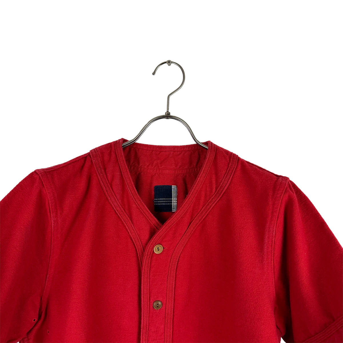 VISVIM (ビスビム) I.C.T DUGOUT SHIRT S/S DK. (red
