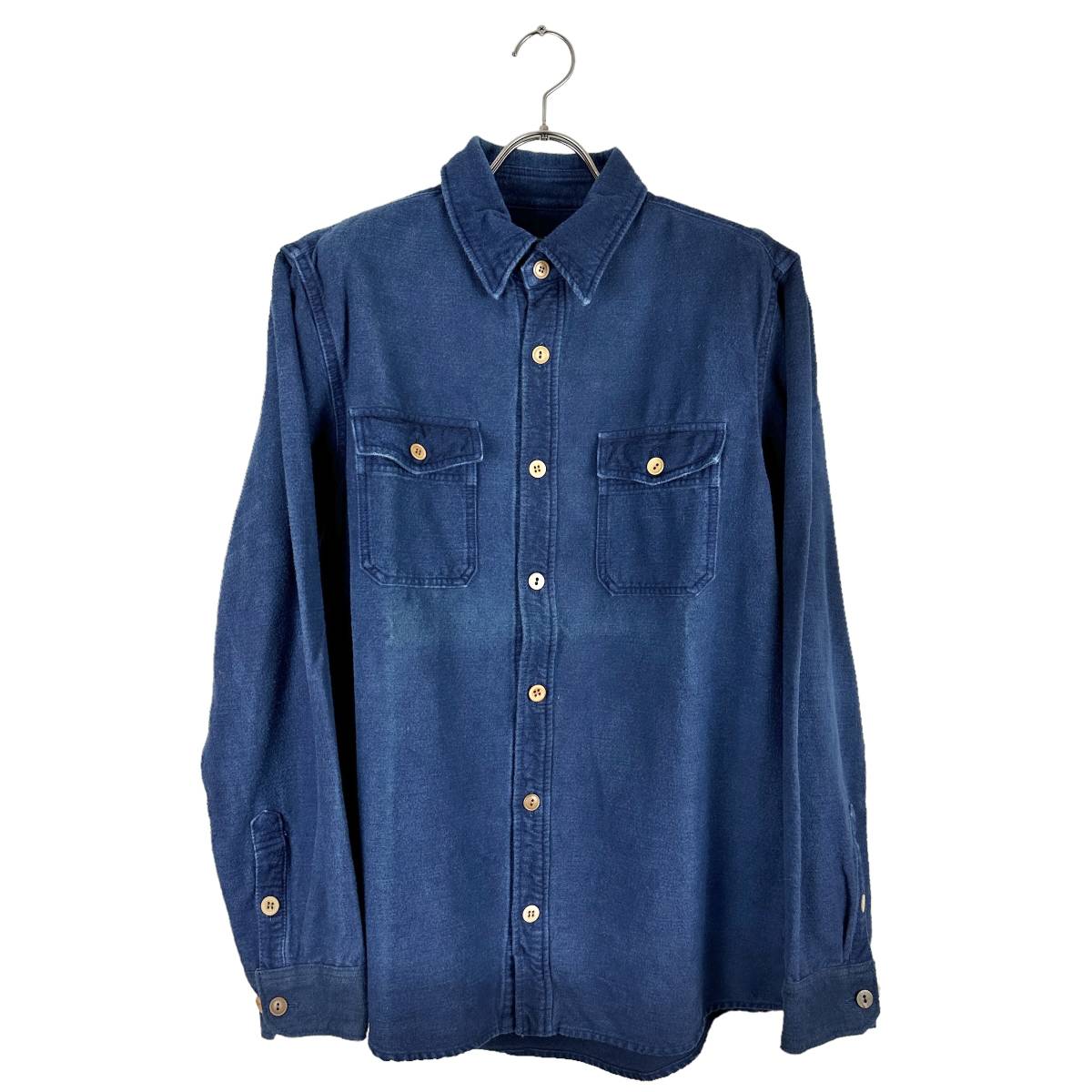 VISVIM(ビズビム) I.C.T ELK Flannel Shirt (navy)_画像1