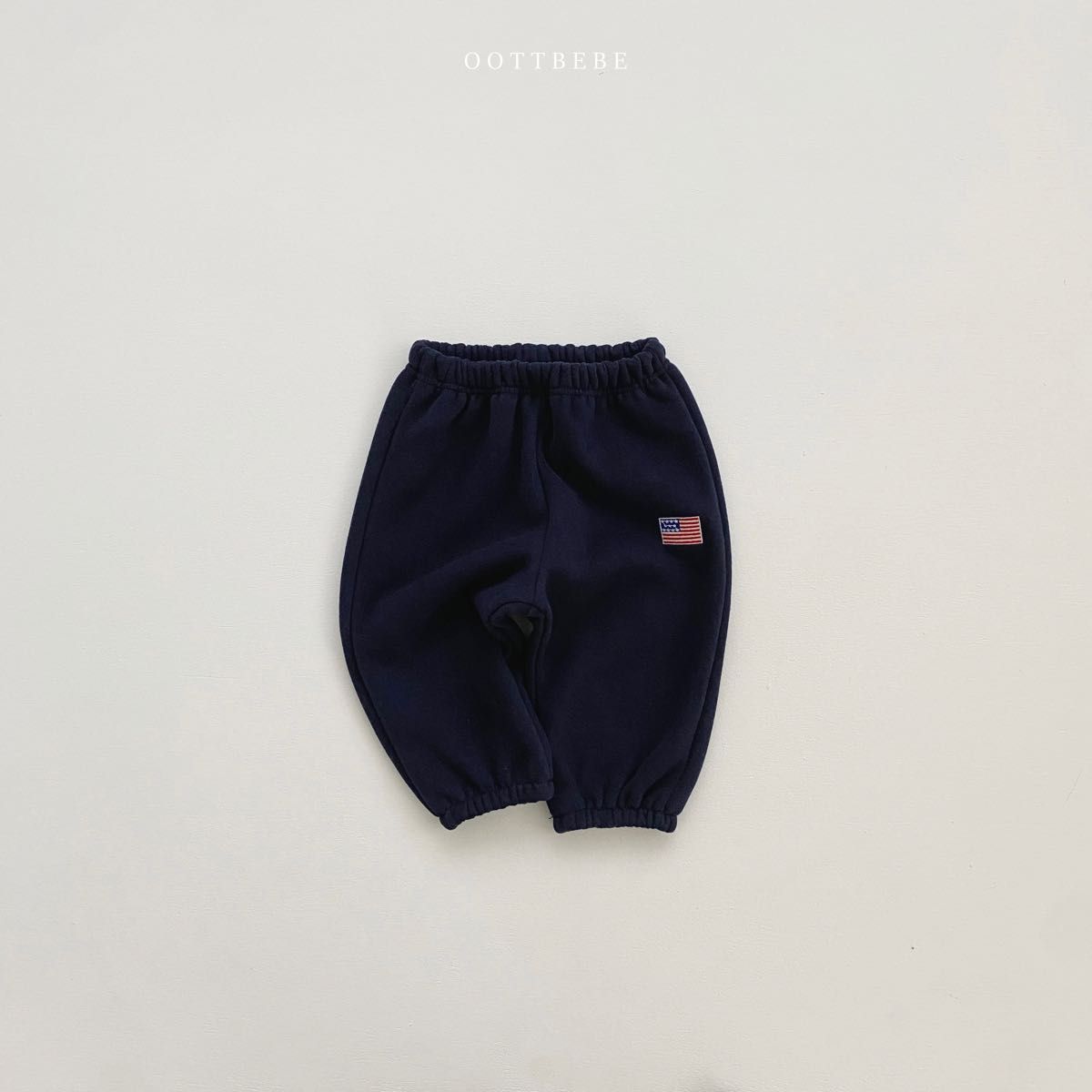 OOTTBEBE / USA pants 韓国子供服 正規品 オットべべ 新品 パンツ ベビー服 秋冬 ネイビー 80サイズ