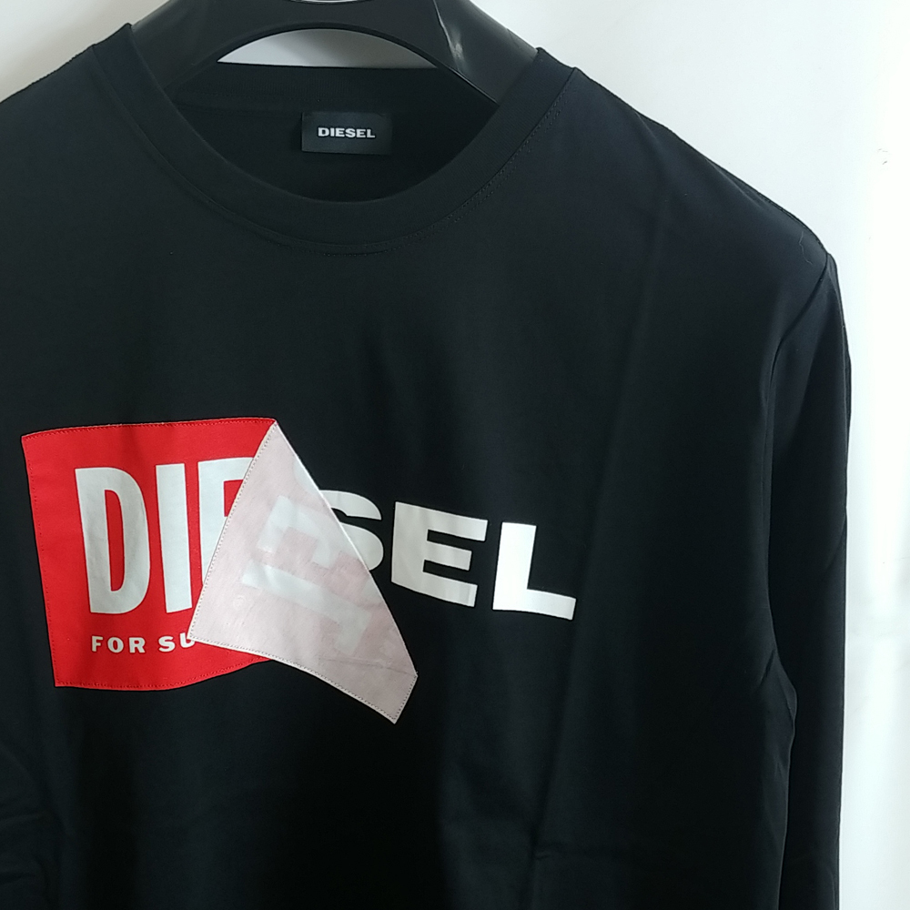 M/【匿名発送】新品 DIESEL ディーゼル ロゴ 長袖 Tシャツ diego-qa-long メンズ レディース ブランド 黒｜PayPayフリマ