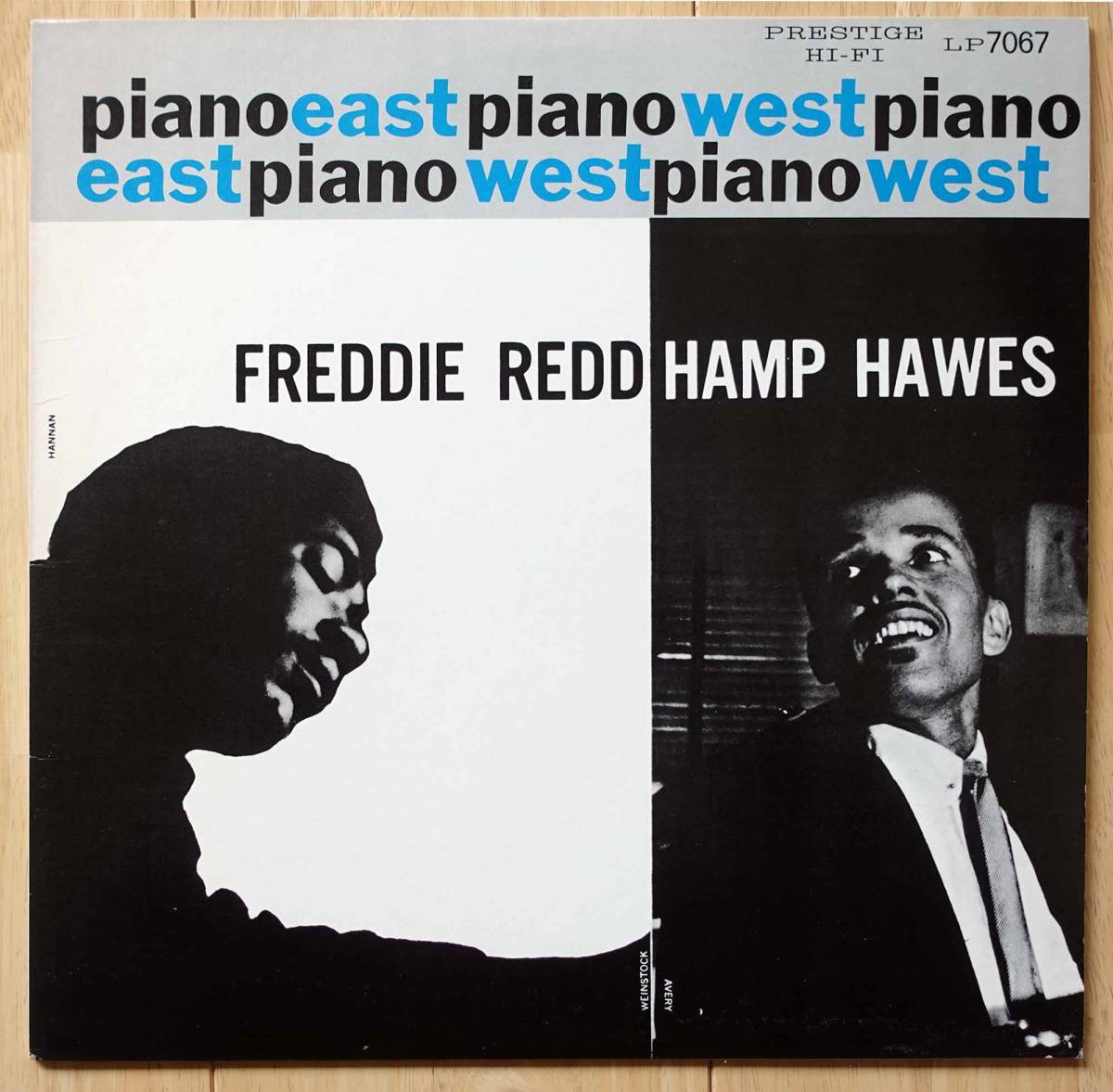 Freddie Redd（フレディ・レッド）Hamp Hawes（ハンプトン・ホーズ）LP「Piano East Piano West」US盤 OJC-1705 1985年再発 新品同様_画像1