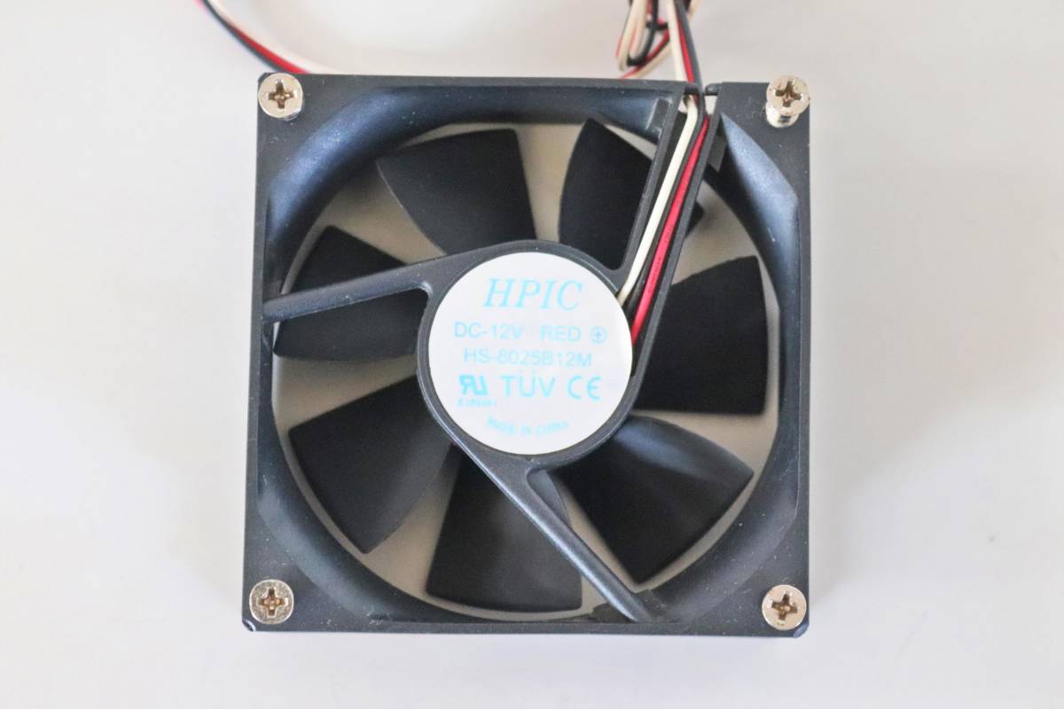 CPU вентилятор * кейс вентилятор HPIC HS-8025B12M DC12V установка винт есть система охлаждения теплоотвод есть рабочее состояние подтверждено 