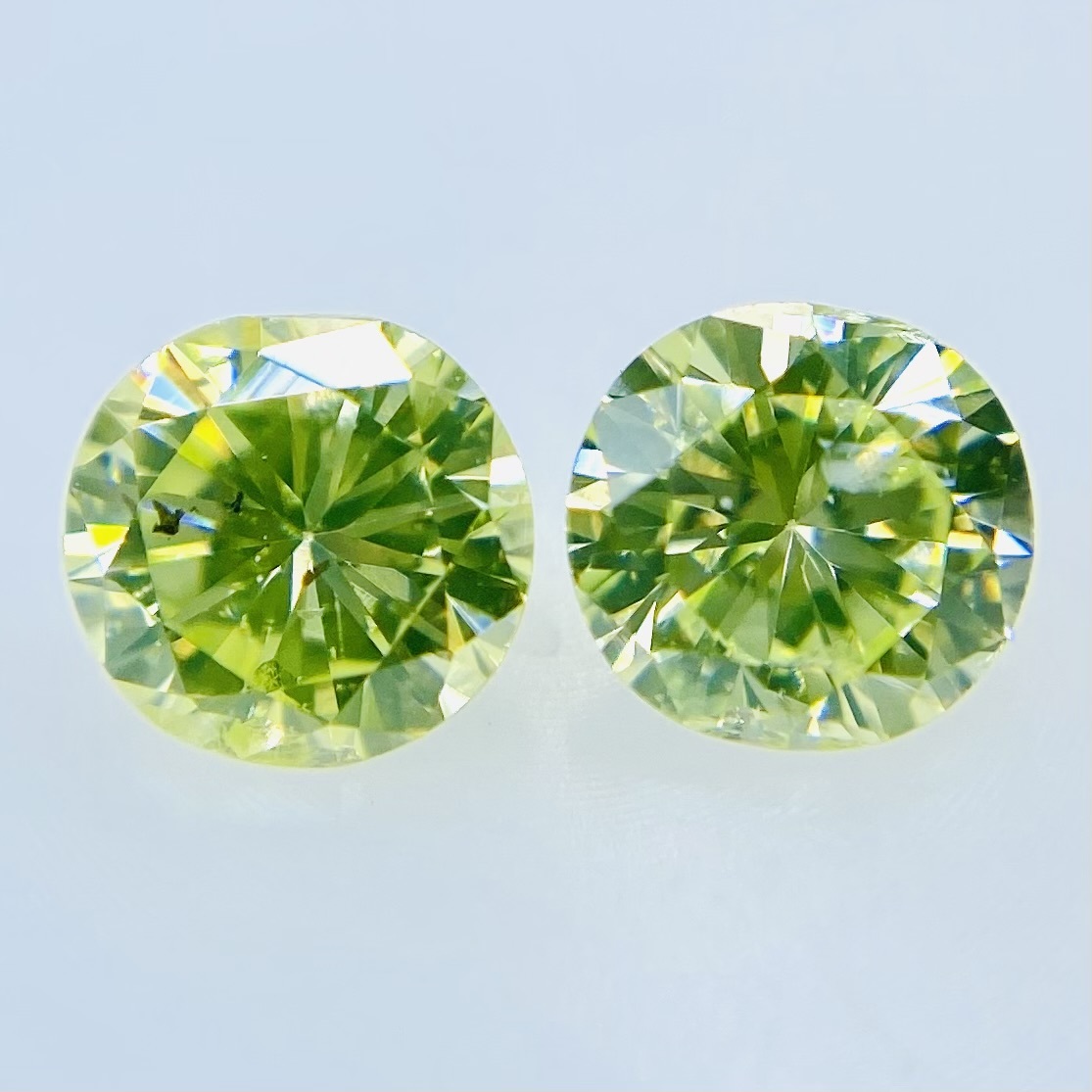 50％OFF】 FANCY YELLOW RD/RT1878/CGL セット石！0.240ct/0.250ct