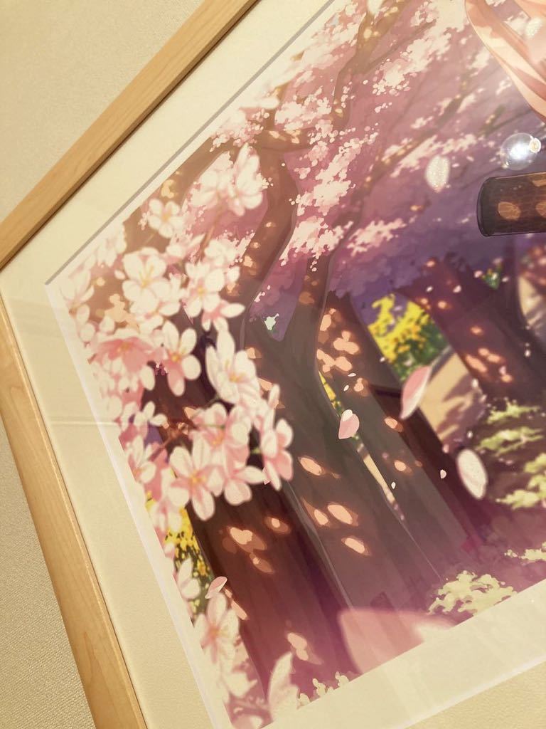 カントク 桜時雨 版画 アールビバン ミクスドメディア 保証書付き 直筆