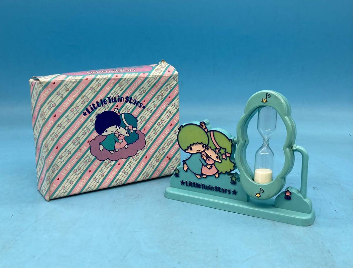 [A6630O062] rare box attaching Little Twin Stars ki Kirara sandglass 1976 Sanrio SANRIO Showa Retro retro pop that time thing 