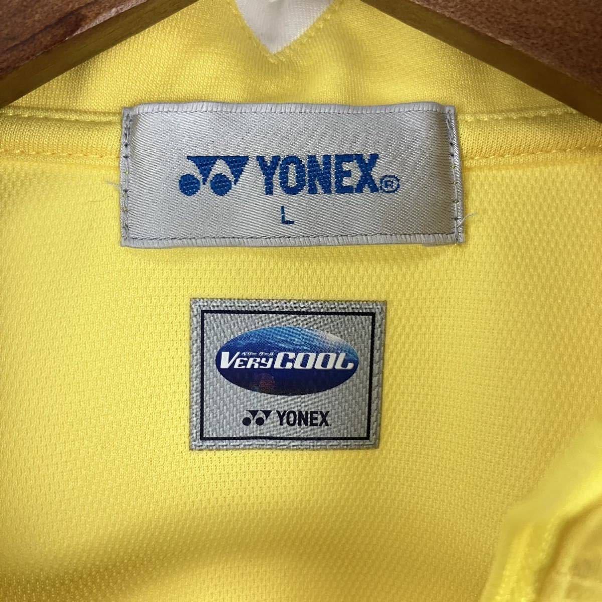 YONEX ヨネックス 黄色 イエロー スポーツ アクティビティ ファスナー 長袖 長袖シャツ レディース ハーフジップ スポーツウェア 刺繍 ロゴ