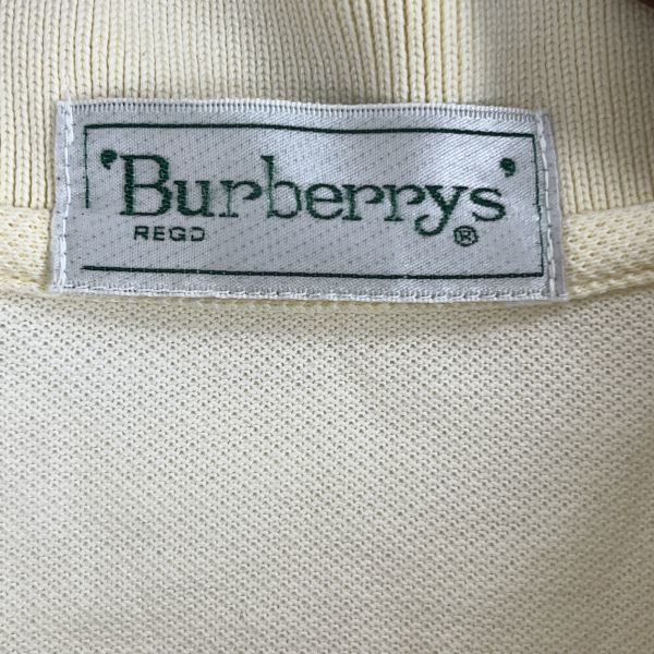 Burberrys バーバリーズ メンズ 半袖 ポロシャツ トップス 襟付き コットン100% 無地 ロゴ ワンポイント シンプル カジュアル チェック柄