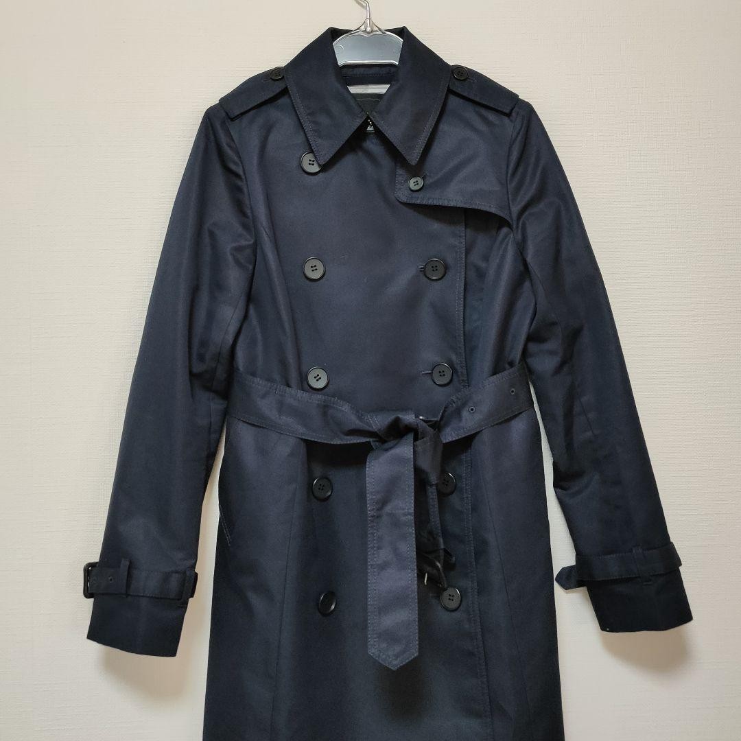  as good as new Untitled UNTITLED belt attaching trench coat navy 1