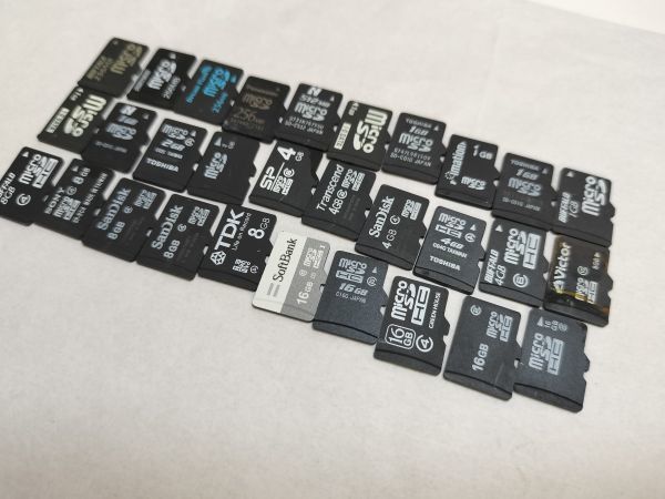 動作未確認! micro SD カード 30枚まとめ出品 256MB / 1GB / 2GB / 4GB / 8GB / 16GB ys0222L18c_画像2
