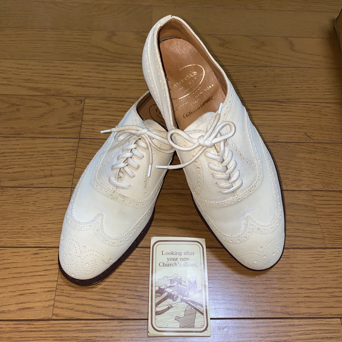 Church BUCKINGHAM WHITE SUEDE 6E ２都市　チャーチ バッキンガム　ホワイトスエード 6E