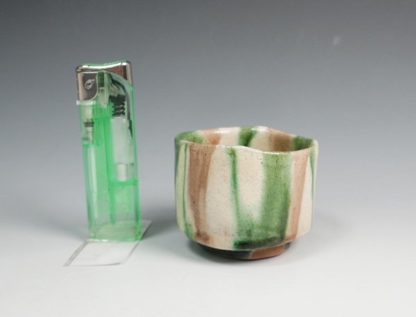 五代加藤幸兵衛・加藤卓男・七代加藤幸兵衛(裕英) 作酒杯(李朝写秋花