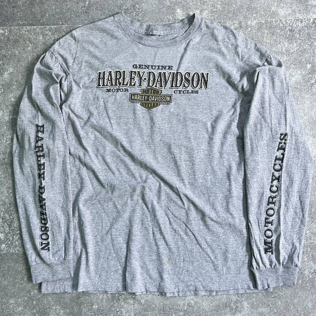 若者の大愛商品 【希少】Harley-Davidson ロングTシャツ ビッグサイズ