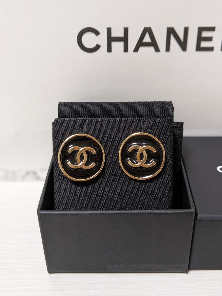 新品未使用】CHANEL シャネル ココマーク ピアス ブラック | labiela.com