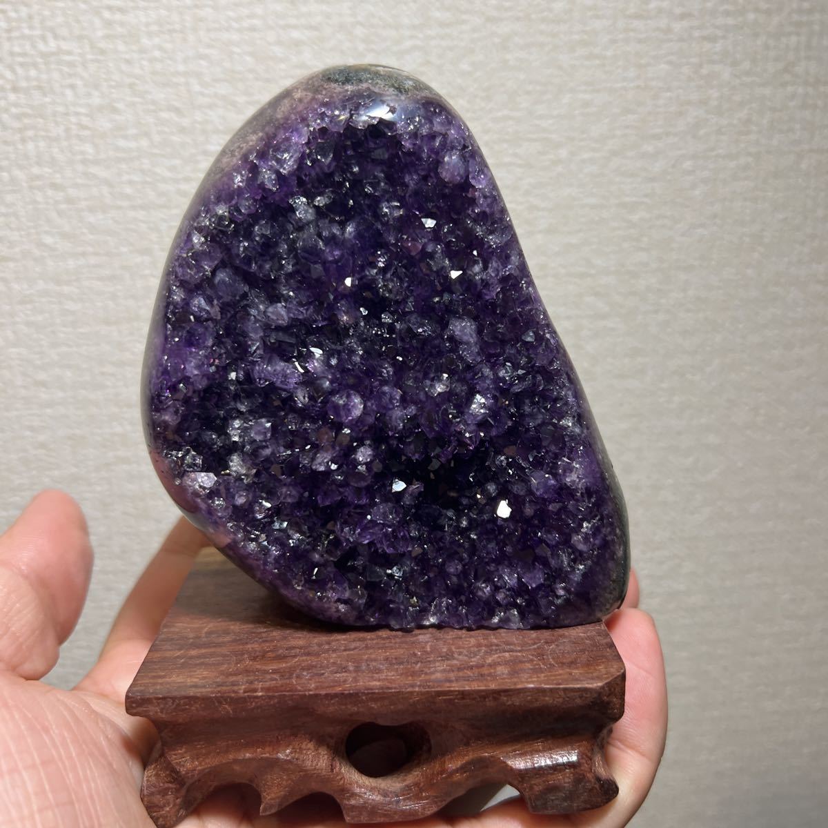  new goods high quality amethyst dome Mini cluster symbiosis type rare goods pedestal included free shipping 