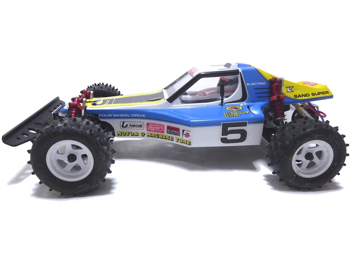 組立済 保管品▼ 京商 1/10スケール 電動RC 4WD オフロードレーサー オプティマ OPTIMA バッテリー プロポ 一式セット KYOSHO ラジコンの画像3