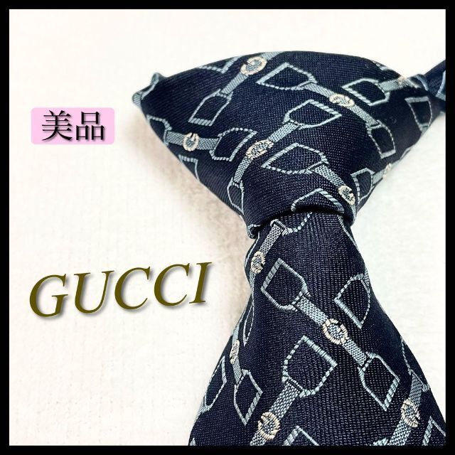 超美品✨GUCCI グッチ gg柄 ネクタイ(グッチロゴ) - ネクタイ