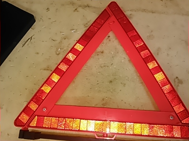  triangle stop display board reflector emergency display board used 