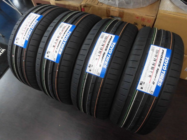 お買得品◆4本価格◆23年◆国産新品◆225/45-18 225/45R18 95Y◆トーヨー プロクセス スポーツ2◆通信販売 店頭交換 引取 タイヤ交換 車検_画像9