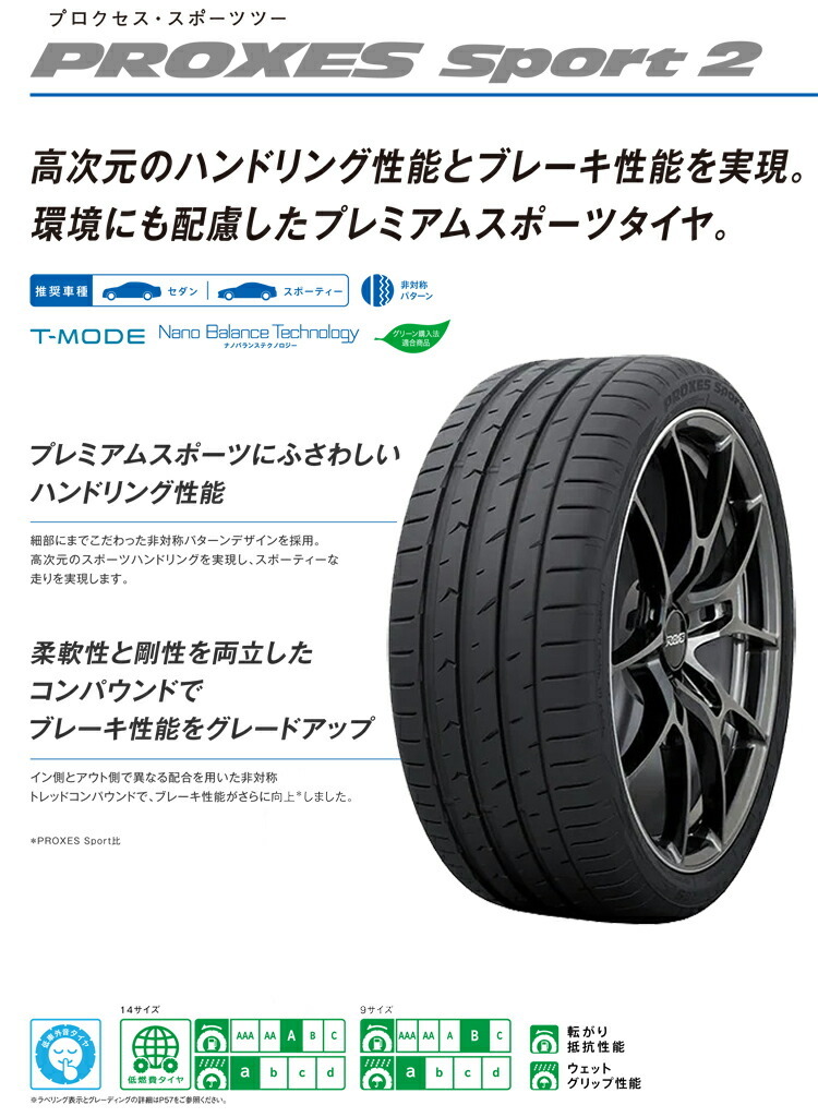 ◆4本価格◆23年◆国産新品◆225/45-18 225/45R18 95Y◆トーヨー プロクセス スポーツ2◆通信販売 店頭交換 引取 車検 タイヤ交換_画像10