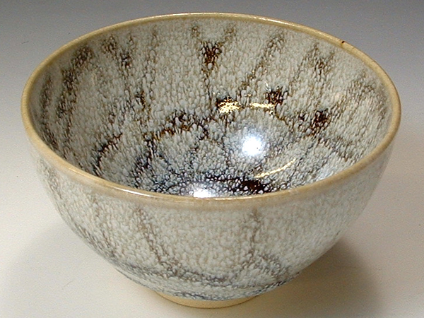 京焼・清水焼　抹茶碗　万華油滴(まんげゆてき)　柳　TXX634　陶器