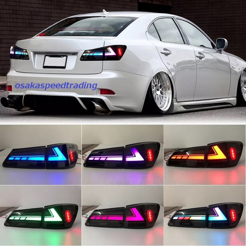  newest Lexus IS 20 series RGB LED current . turn signal tail lamp GSE20 USE20 IS250 IS350 ISF IS-F muffler shock absorber tail light wheel 