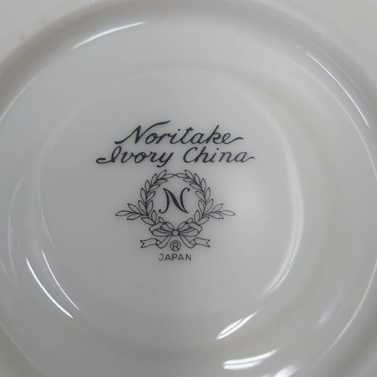 ＃1669A【Noritake/ノリタケ ivory china/アイボリーチャイナ カップ＆ソーサー セット ティー コーヒー 花柄 青 陶器 保管品】_画像8