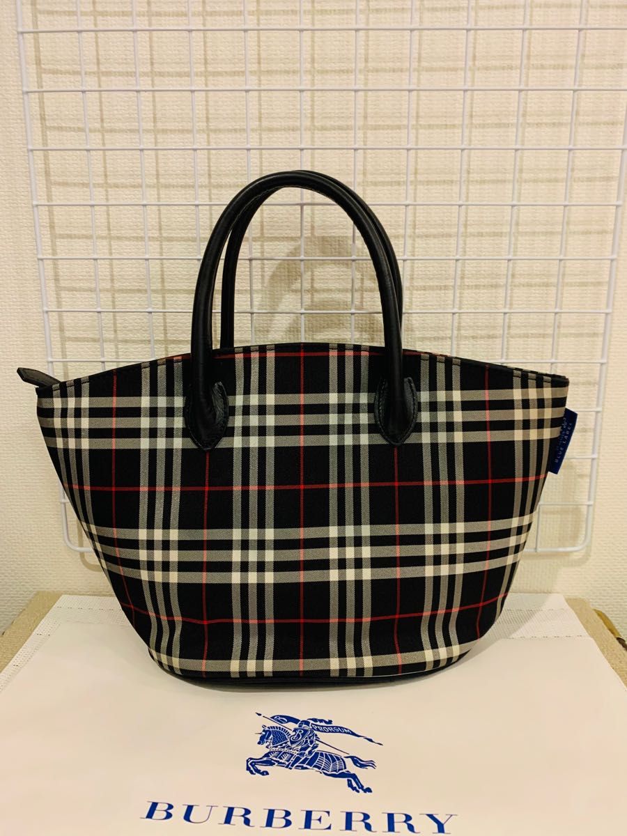 美品】 BURBERRY BLUE LABEL バーバリーブルーレーベル トート 美品】 BURBERRY BLUE LABEL バーバリーブルーレーベル トート