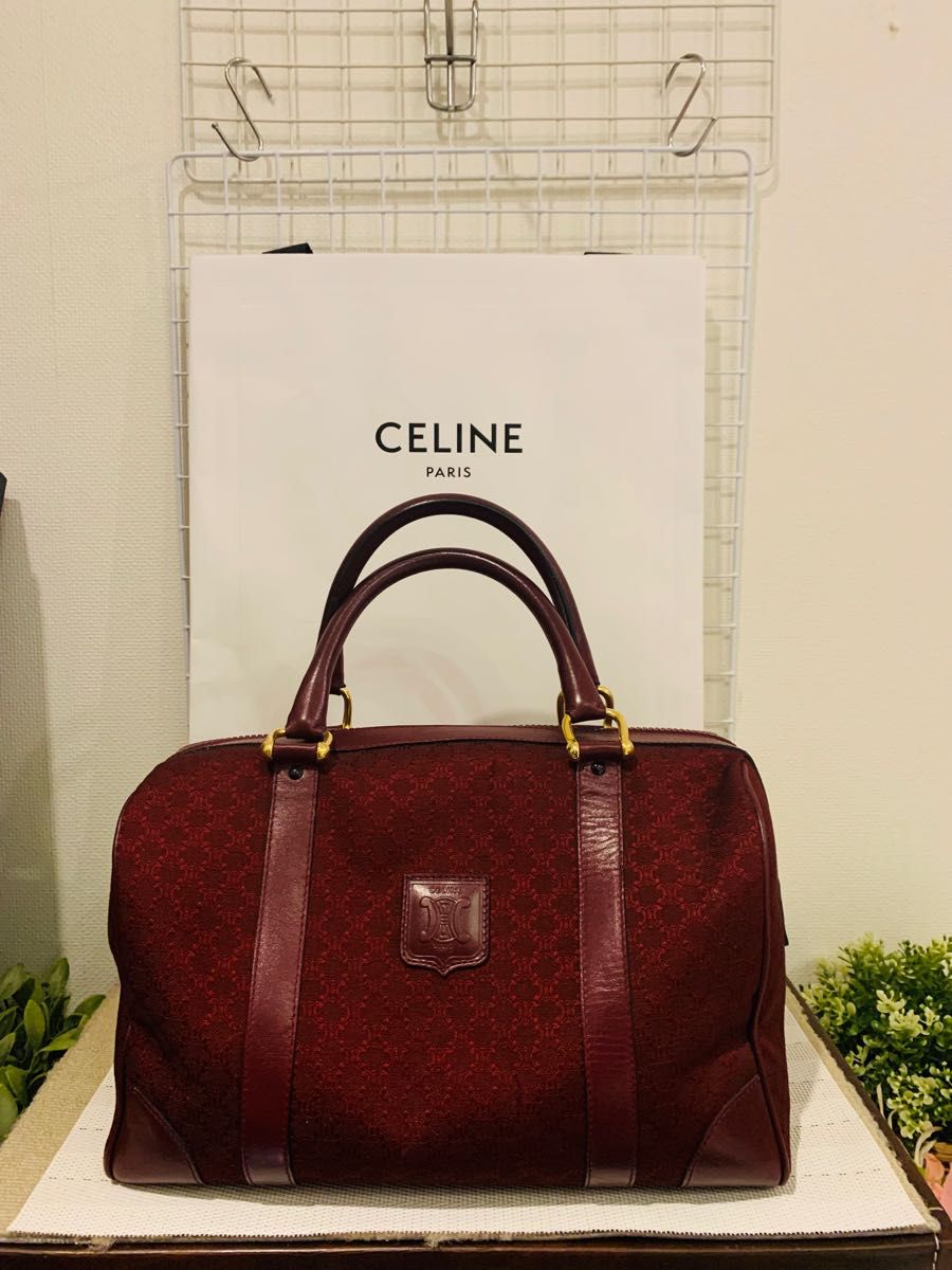 週末セール CELINE セリーヌ ボストンバッグ ヴィンテージ マカダム