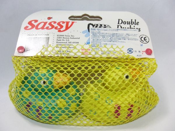 新品　Sassy Double Duckies アヒル　ソフビ　サッシー　ダブルダッキーズ　お風呂玩具　おふろ_画像2