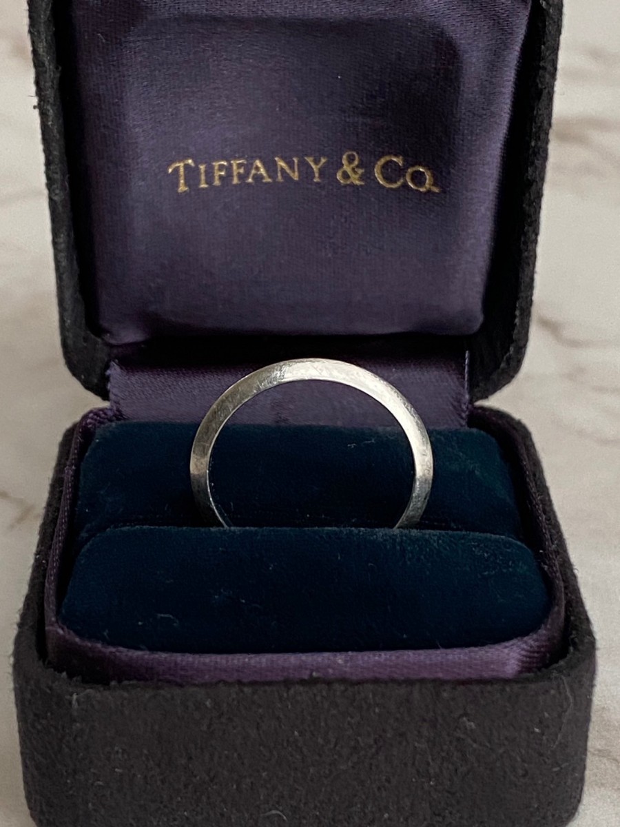 TIFFANY&Co.*ナイフエッジPt950 11号*.-