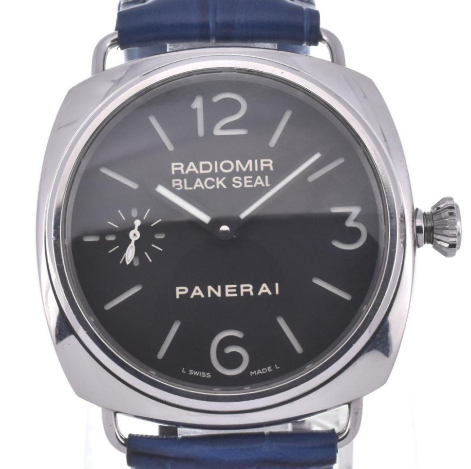 パネライ PANERAI PAM00183 ラジオミール ブラックシール 手巻き メンズ 良品 Q#120889