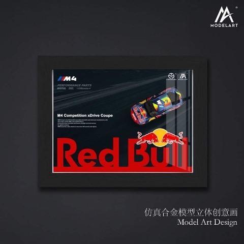 ＜新品＞　MODEL ART　TIME MICRO　BMW M4 red bull フレームVer　1/64サイズ