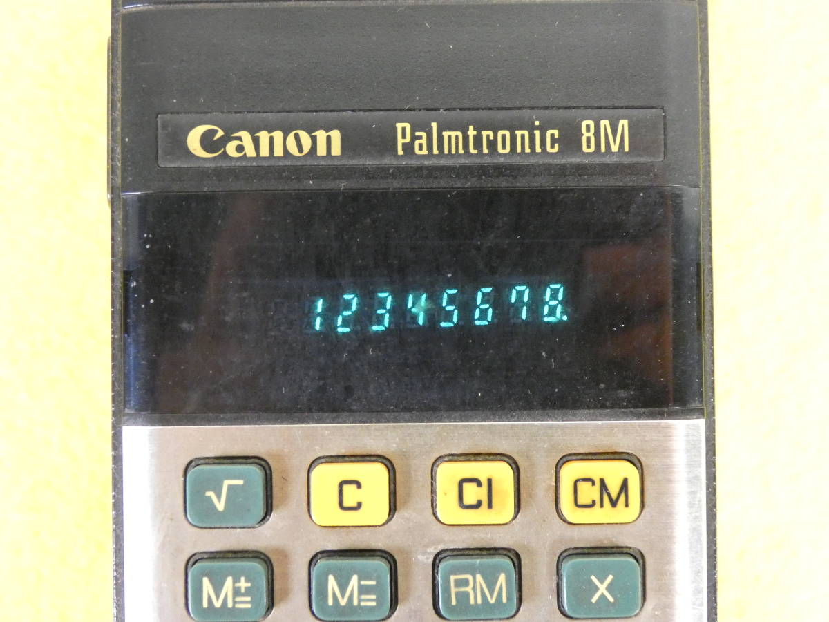 Canon キャノン 電卓 LD-8M3 Palmtronic パームトロニク 計算機 ※現状渡し@送料520円(3)