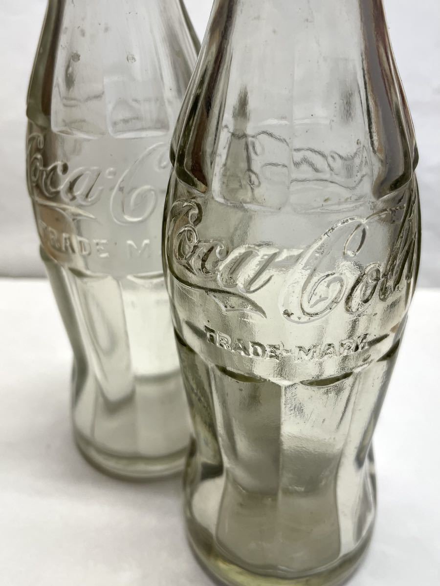  Showa Retro подлинная вещь 1945 год Coca Cola en Boss бутылка модель A*B 2 шт. комплект осмотр * вооруженные силы США en Boss Vintage Okinawa. .. судно .. пустой бутылка 