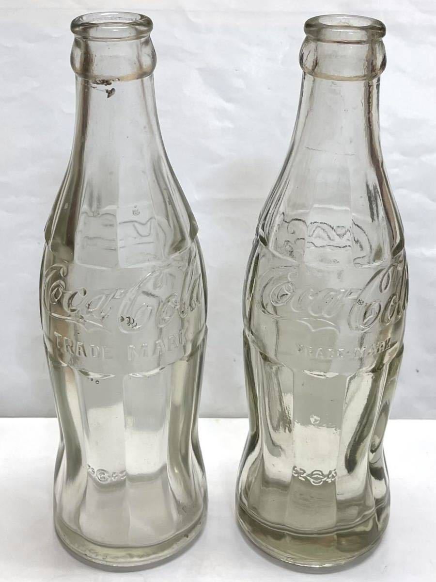  Showa Retro подлинная вещь 1945 год Coca Cola en Boss бутылка модель A*B 2 шт. комплект осмотр * вооруженные силы США en Boss Vintage Okinawa. .. судно .. пустой бутылка 