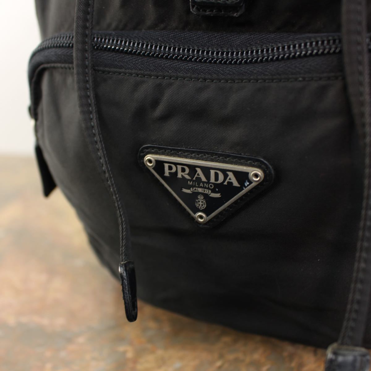 PRADA LOGO NYLON RUCK SUCK MADE IN ITALY/プラダロゴナイロンリュックサック