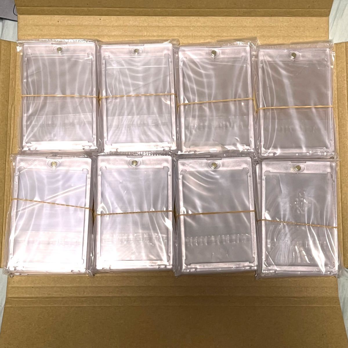 200枚 マグネットローダー トレカ ホルダー 透明 35pt カードケース　個別包装