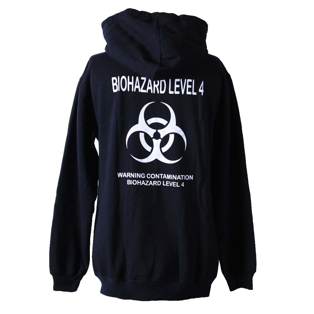 ag1●新品 黒 Lサイズ●バイオハザード BIO HAZARD パーカー スウェットパーカ PARKA//バンド ロック 映画_画像3