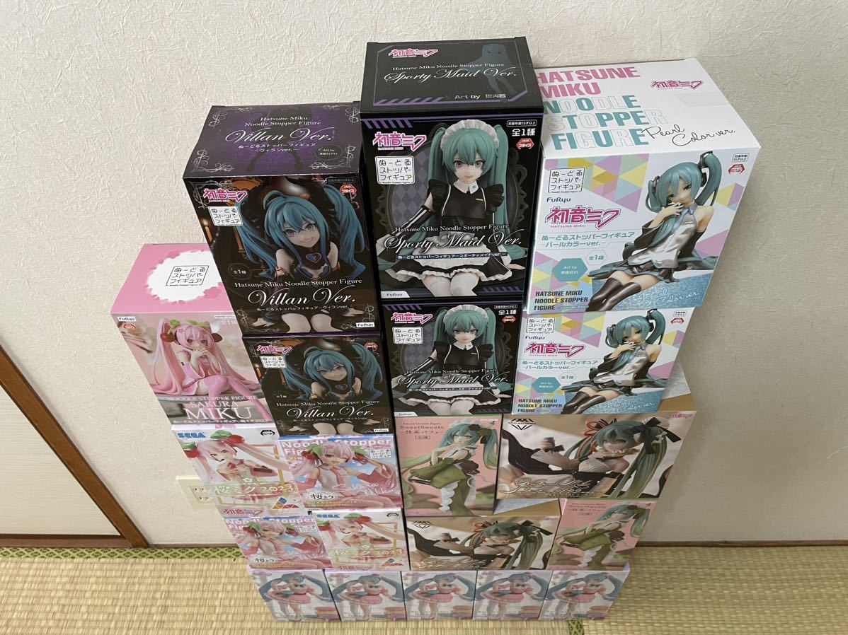 ぬーどるストッパー 初音ミク 桜ミク ヴィラン AMP フィギュア 20個