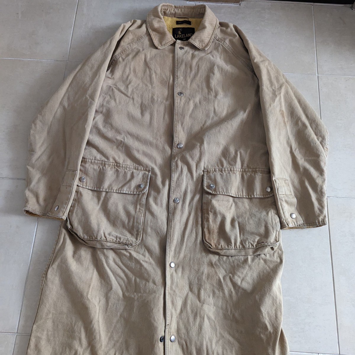 ヤフオク! - 80s LAKELAND 1枚袖 一枚袖 ワーク コート