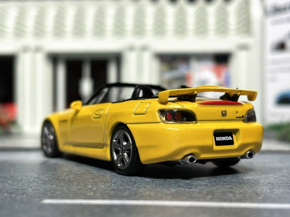 MINI GT 1:64 HONDA S2000 Type-S AP2 (Yellow) ホンダ S2000 タイプS (AP2) (同サイズ3点まで同封発送可能)の画像4