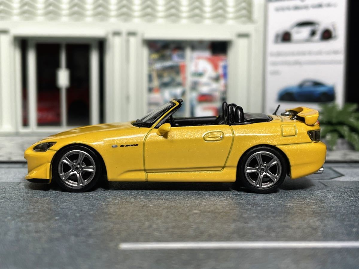 MINI GT 1:64 HONDA S2000 Type-S AP2 (Yellow) ホンダ S2000 タイプS (AP2) (同サイズ3点まで同封発送可能)の画像3