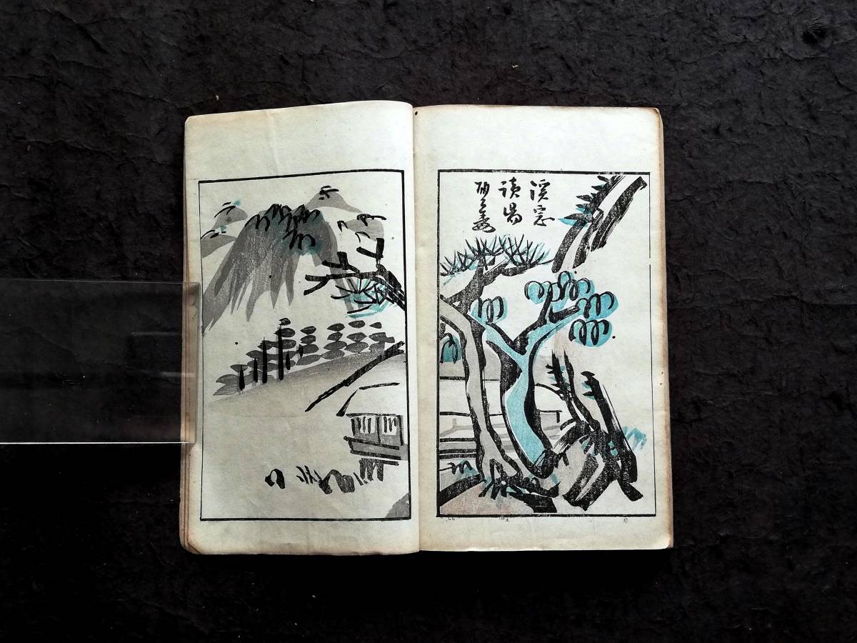 1894年 張子祥 胡公寿 画譜 海派 検索:清朝 木版刷 套色印刷 1894年 張子祥 胡公寿 画譜 海派 検索:清朝 木版刷 套色印刷