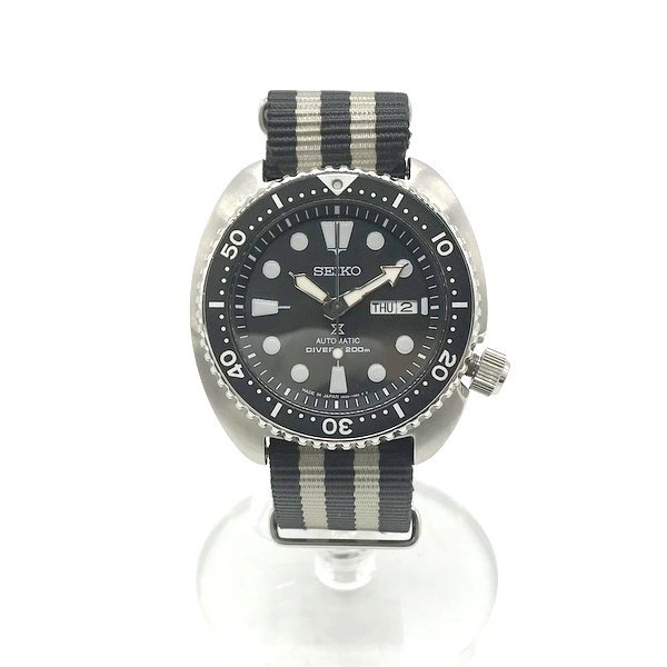 SEIKO PROSPEX 腕時計 自動巻 ステンレス SRPE05K1 プロスペック アナログ ウォッチ メンズ ブラック セイコー 服飾小物 B1597◆