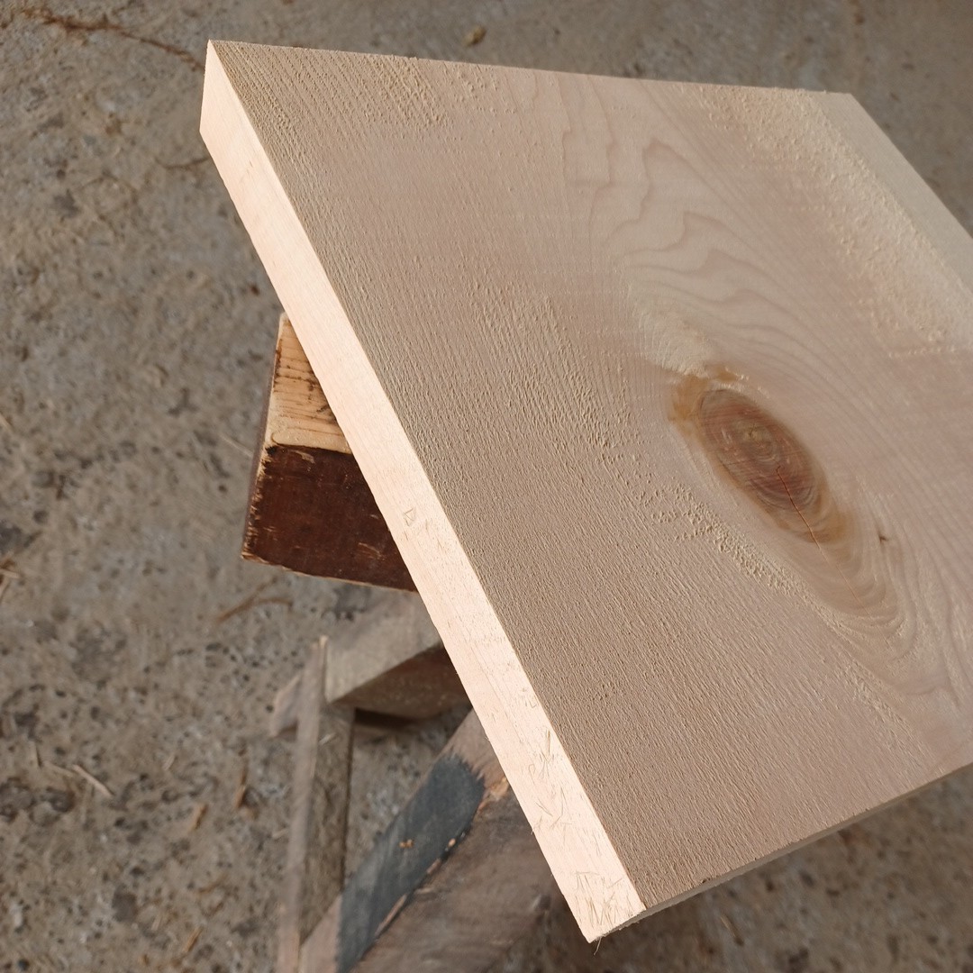 B-1223【34.3×35.5×3.6cm】国産ひのき　節板　テーブル　 棚板　 看板 　一枚板 　桧　 檜 　無垢材　DIY_画像2