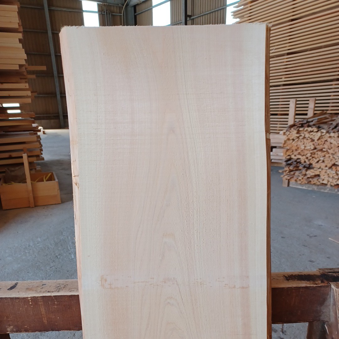 A-1236【114×35.6~43×3.5cm】 国産ひのき 耳付板 テーブル カウンター