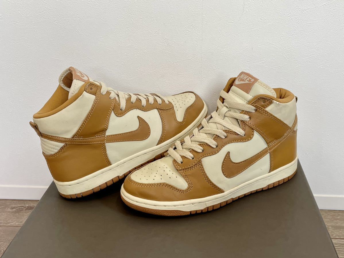 美品★NIKE WMNS DUNK HIGH ナイキ ダンク ハイ 306248-221 03年製 「ROPE/MAPLE」 ベージュ 9 26cm